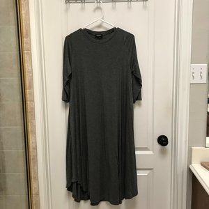 Roolee Mom Tunic Dress Gray